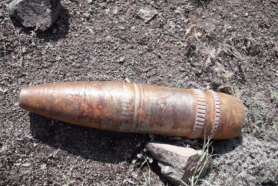 Sumqayıtda top mərmisi və tüfəng aşkarlanıb