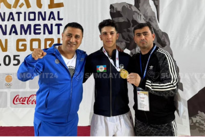 Sumqayıtlı karateci Gürcüstandan QIZIL medalla dönüb