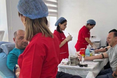 Sumqayıtda qanvermə aksiyası