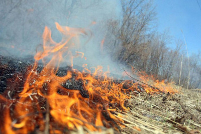 Bakı-Quba yolunda yanğın: İşçi xəsarət alıb
