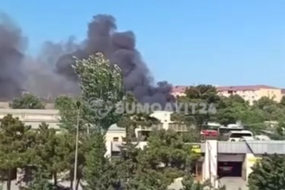 Sumqayıtda baş verən yanğın söndürülüb - VİDEO - YENİLƏNİB