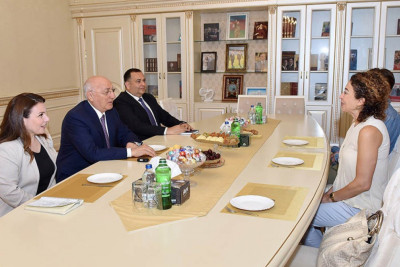 Zakir Fərəcov Alman-Azərbaycan Ticarət Palatasının icraçı direktoru ilə görüşüb