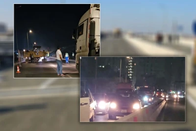 3 ay əvvəl istifadəyə verilən Saray körpüsünə bitişik yola yamaq vurulub