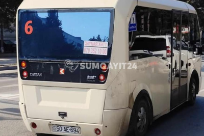 Sumqayıtda sürücü sərnişinləri “ZƏHƏRLƏYİR” - VİDEO