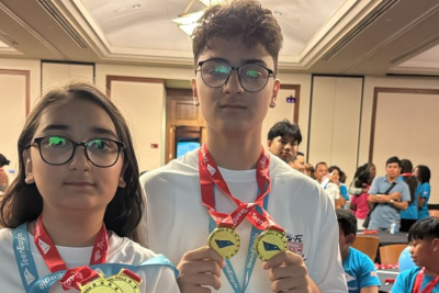 Sumqayıtlı bacı-qardaş Amerikadan qızıl medalla qayıtdı