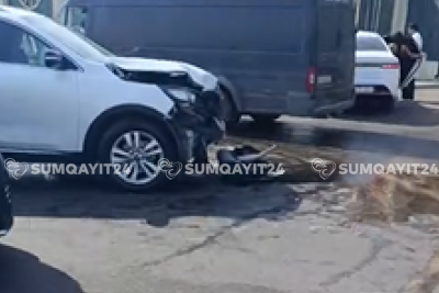 Novxanıda AĞIR QƏZA - Sürücülər yaralanıblar - VİDEO