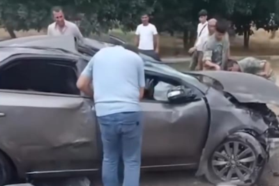 Sumqayıtda ağır qəza - MAŞIN AŞIB