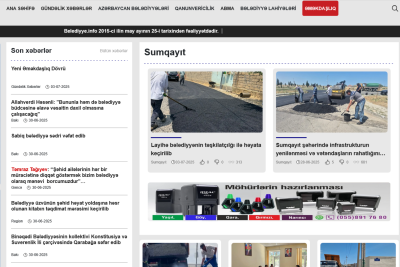 Sumqayıtda yeni sayt İSTİFADƏYƏ VERİLİB
