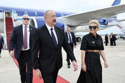 Prezident İlham Əliyev ABŞ-yə işgüzar səfər edib