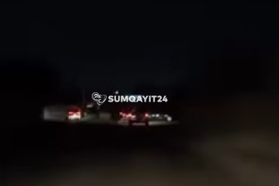 Sumqayıtda qəbiristanlığa gedən yolda TƏHLÜKƏ