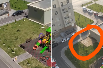 Sumqayıtda şarj stansiyasına görə yaşıllıq məhv edilir?