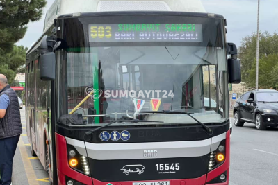 503 nömrəli avtobus istifadəyə verildi - xidmətdən RAZISINIZ? - SORĞU
