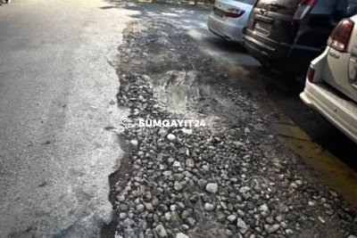 Sumqayıtda yarımçıq təmir işi narazılıq yaradıb