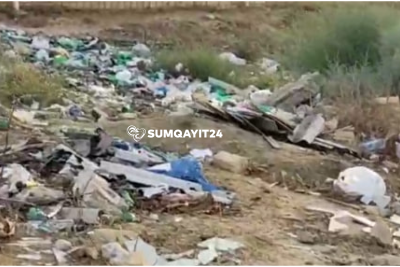 Sumqayıtın daha bir ərazisində zibillik