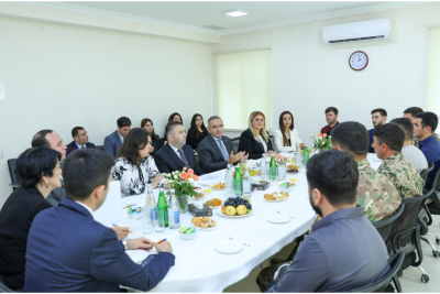 Sumqayıtda müharibə ilə əlaqədar əlilliyi olan bir qrup şəxslə görüş keçirilib