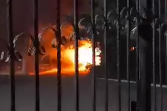 Sumqayıtda məktəbin həyətində YANĞIN