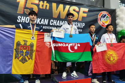 Dünya çempionatında Azərbaycan bayrağını ucaldan sumqayıtlı