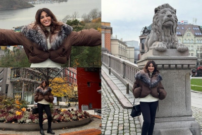 Sumqayıtlı aktrisa Norveç küçələrində