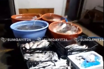 Sumqayıtın ən işlək küçəsi balıq iyində "boğulur"