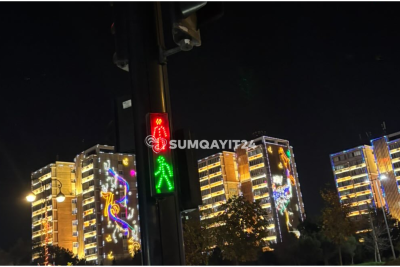 Sumqayıtda həm sürücüləri, həm də piyadaları çaşdıran işıqfor bərpa edildi