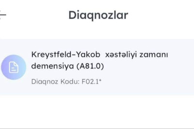 Sumqayıt səhiyyəsindən SƏHV - Qıza şok diaqnoz qoyuldu