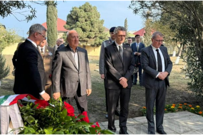 Sumqayıtda alman əsgərlərinin məzarlığı ziyarət olunub