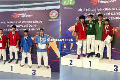 Sumqayıt güləşçilərindən QÜRURLANDIRICI UĞUR