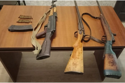 76-cı məhəllədə tüfəng tapılıb