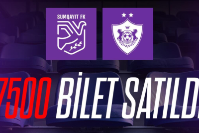 "Sumqayıt" - "Qarabağ" matçına 7500 bilet SATILIB