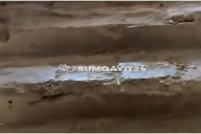 Sumqayıtda sakinləri qorxudan pilləkənlər