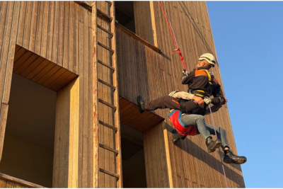 Hündürmərtəbəli binadan xilasetmə: FHN Sumqayıtda TƏLİM KEÇİRDİ