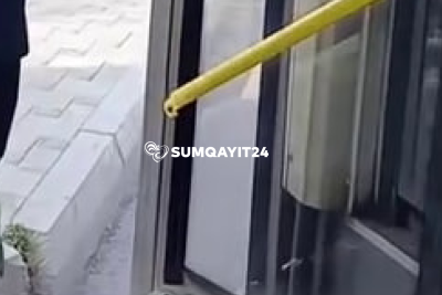 Sumqayıt avtobusunda təhlükəli vəziyyət