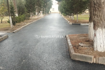 Şad xəbər: Sumqayıt xəstəxanasındakı yol ASFALTLANDI
