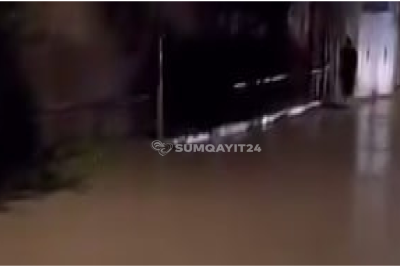 Yağış Sumqayıtı Venesiyaya çevirdi