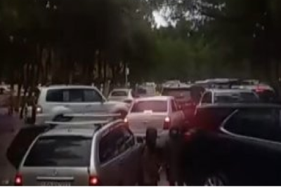 Sumqayıtda məktəb yolu TƏHLÜKƏYƏ çevrilib