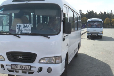 Sumqayıtda avtobus sürücülərindən ÖZBAŞINALIQ - AÇIQLAMA