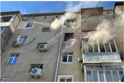 18-ci mikrorayonda MƏNZİL YANIR