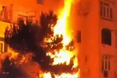 Sumqayıtda daha bir YANĞIN