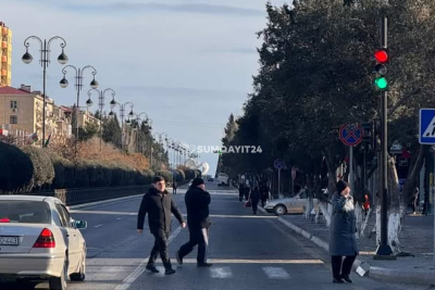 Sumqayıtda quraşdırılan yeni işıqforlar NASAZDIR