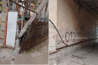 Sumqayıtda FACİƏ riski: UŞAQLARIN gəzdiyi ərazidə TƏHLÜKƏ