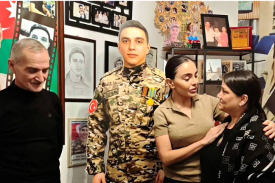 Leyla Əliyeva sumqayıtlı şəhidin ailəsini ziyarət edib