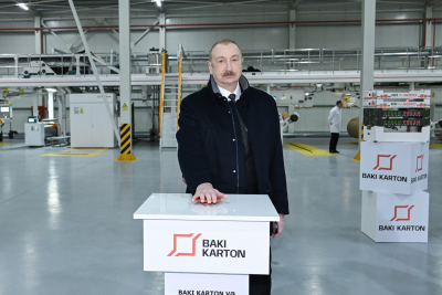 Prezident İlham Əliyev Sumqayıtda açılışlarda iştirak edib