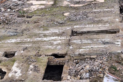 Sumqayıt mehmanxanasının ərazisi xarabalığa çevrilib