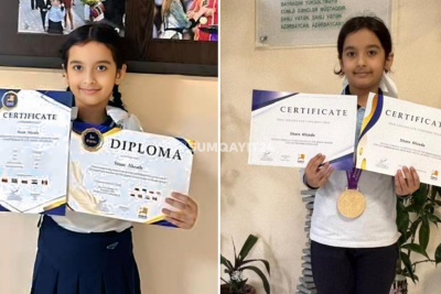 Sumqayıtlı məktəbli BİRİNCİ OLDU