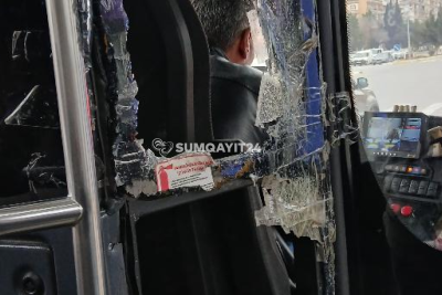 Sumqayıt avtobusunda sərnişinlər üçün RİSK