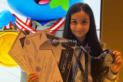 Beynəlxalq olimpiadalarda xüsusi fərqlənən sumqayıtlı Ayan