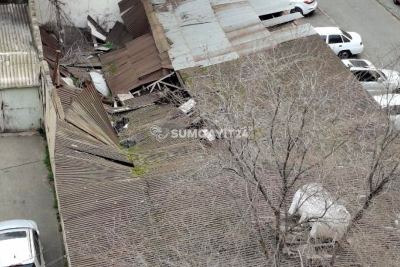 Sumqayıtda xeyir-şər evi xarabalığa çevrilib