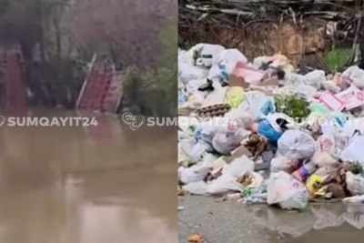 Sumqayıtda yağış getdi, fəsadları isə hələ də qalır