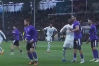 "Sumqayıt"ın oyununda stadionu kabab tüstüsü bürüdü