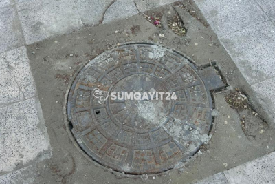 Sumqayıtda yolun ortasında təhlükə aradan qaldırıldı